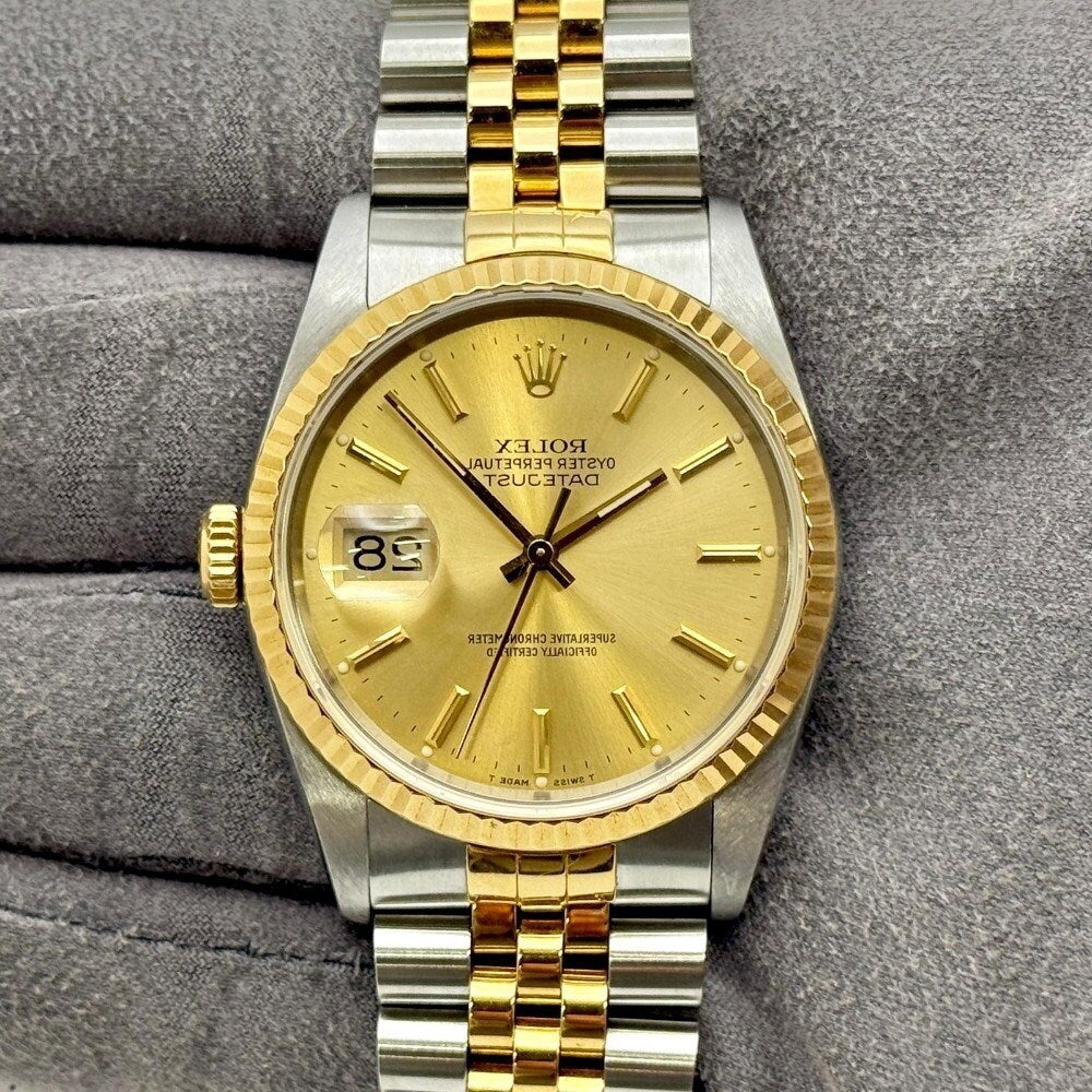 Rolex Datejust 36Mm 16233 Steel And Yellow Gold