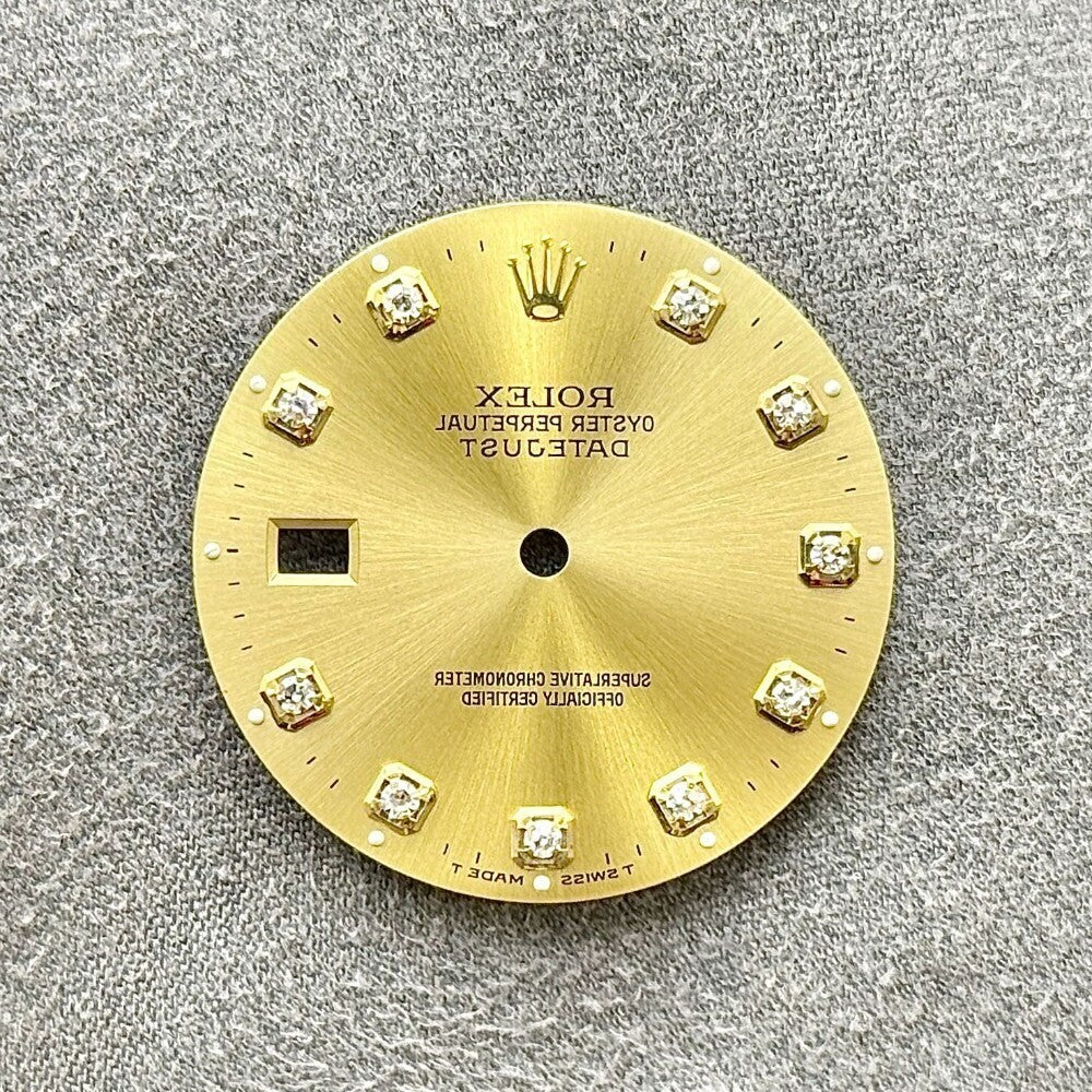 Rolex Datejust Champagne Diamond Dial 36Mm Yellow Gold