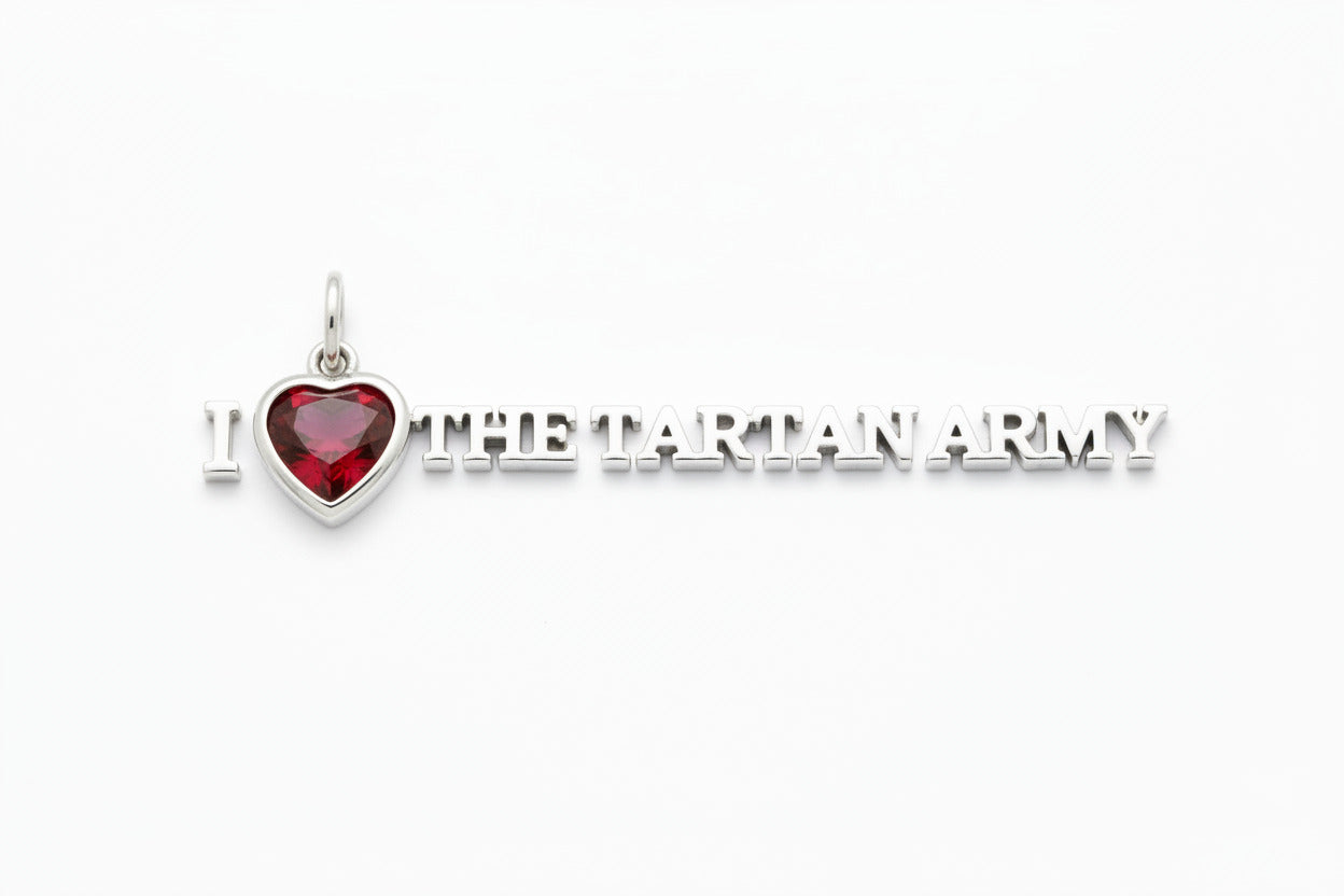 "I Love The Tartan Army" Pendant Necklace