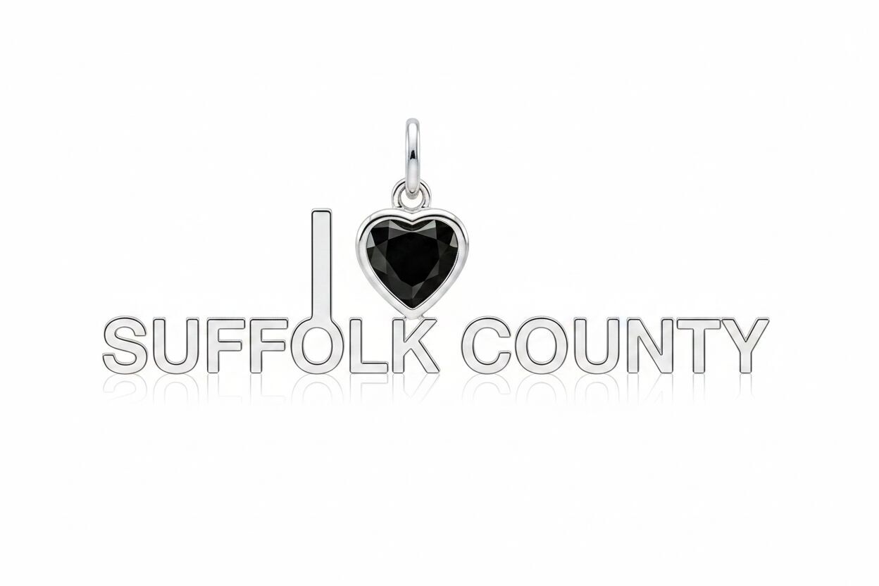 "I Hate Suffolk County" Stacked Pendant Necklace