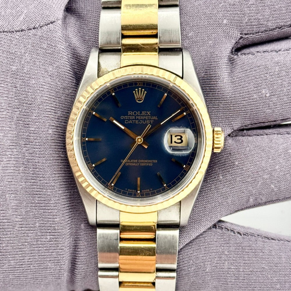 Rolex Datejust 36Mm 16233 Steel And Yellow Gold