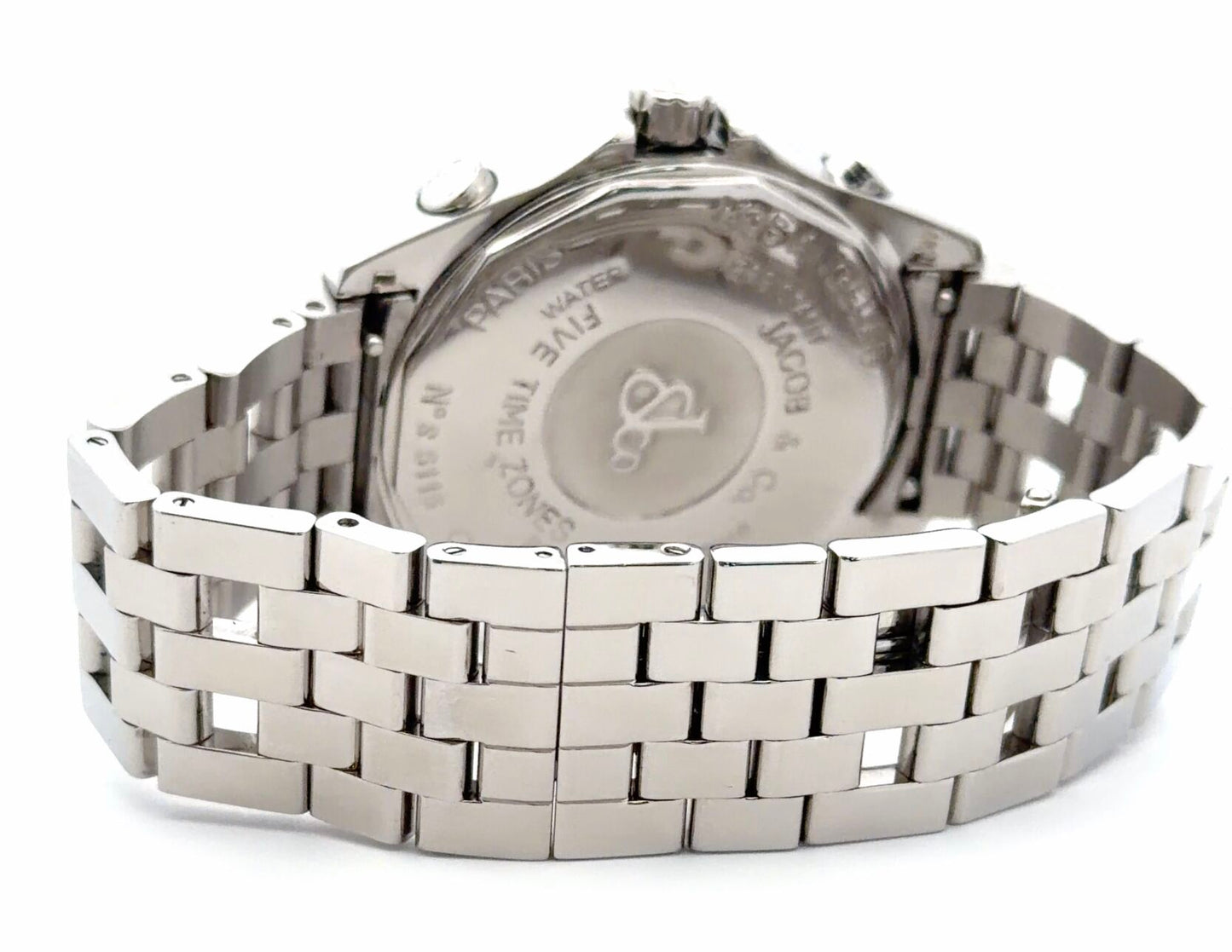 Mens Jacob & Co Five Time Zone JC Quartz Watch