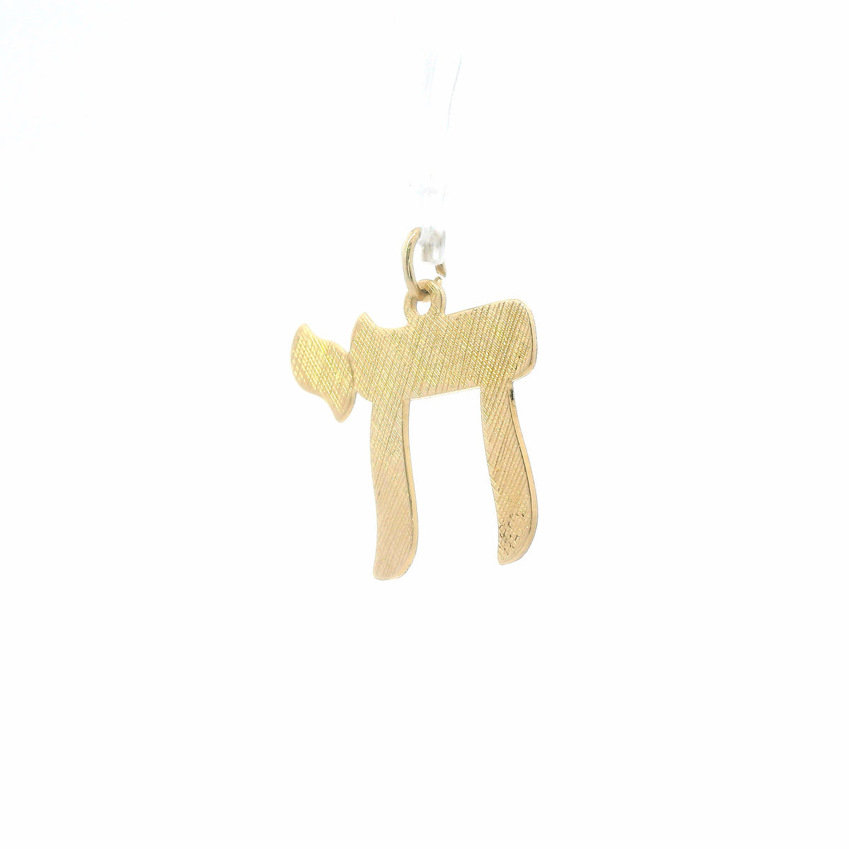 14K Yellow Gold Chai Pendant / Charm Dainty Classic Polished Hebrew Symbol