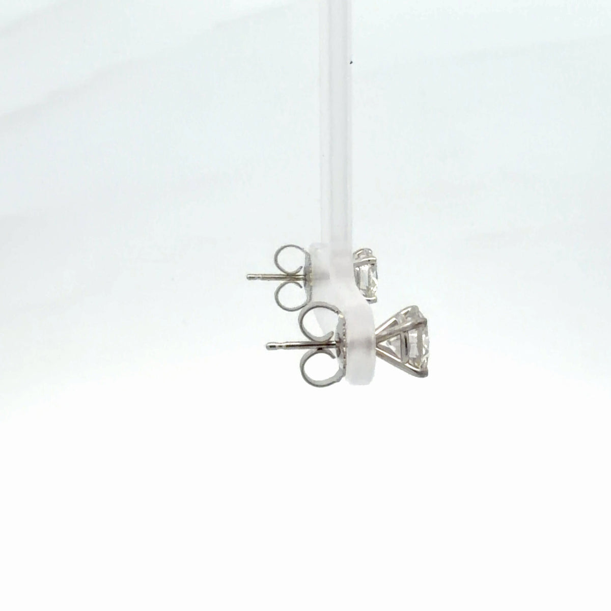 14K White Gold 2.06ctw Lab Grown Diamond Martini Set Earrings