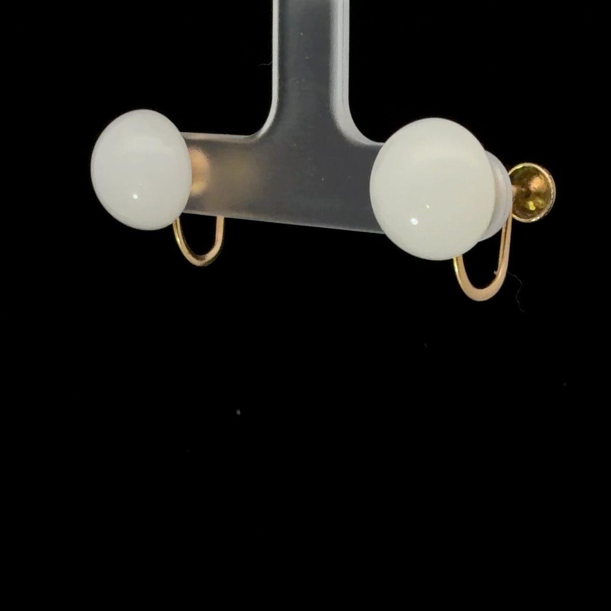 14K Vintage Style Non-Pierced Screwback Earrings