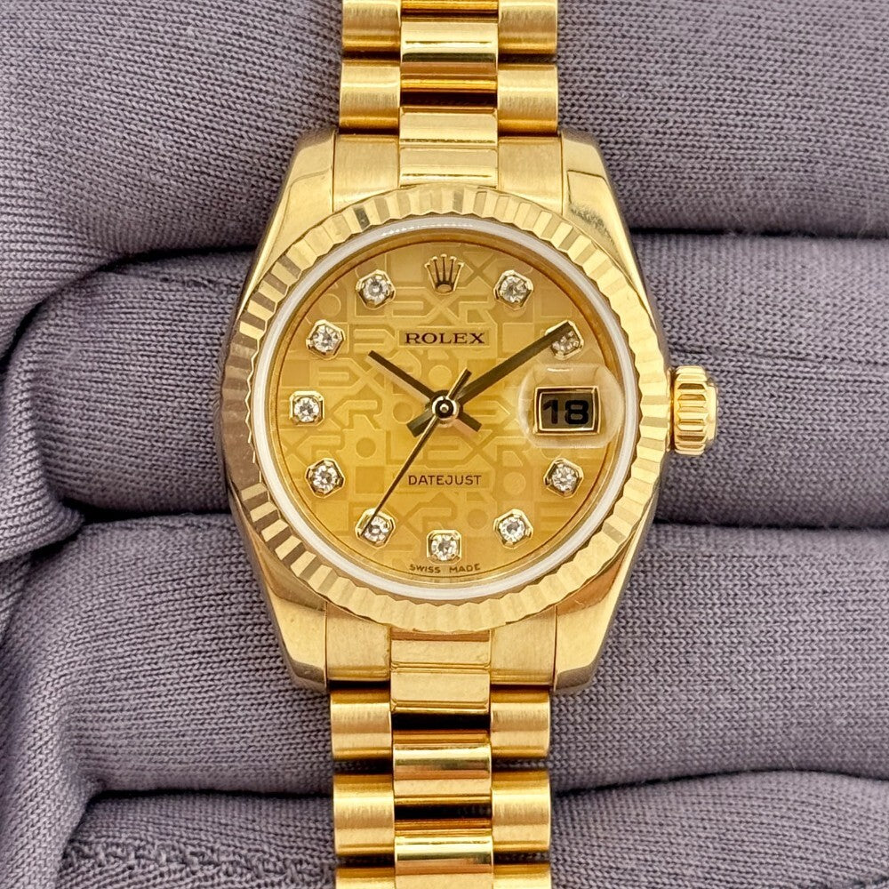 Rolex Datejust Lady 26Mm 179178 Yellow Gold