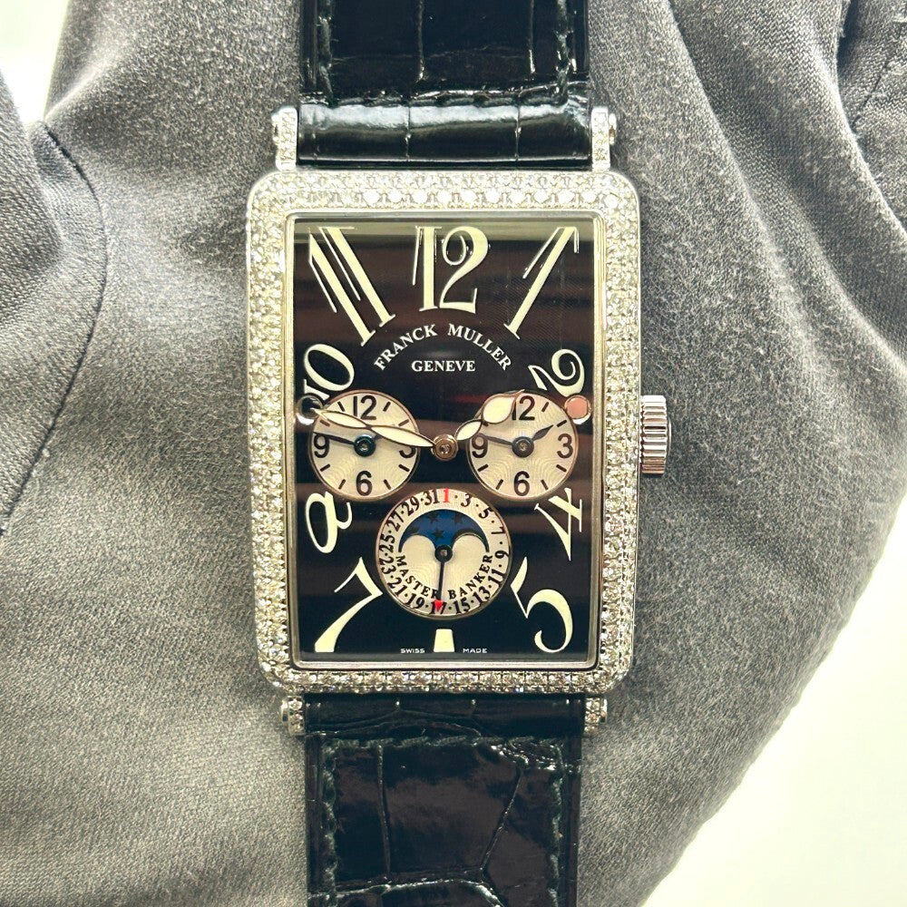 Franck Muller Long Island Master Banker 1250 Mb L Dt D White Gold