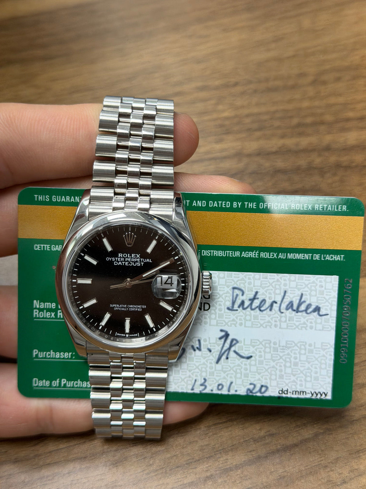 Rolex Datejust 36 Stainless Steel Watch