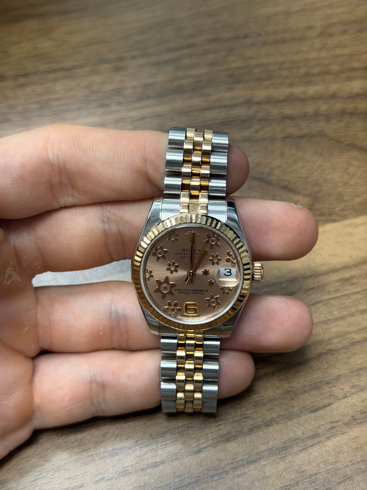 Rolex Datejust 31 Stainless Steel & Rose Gold Watch