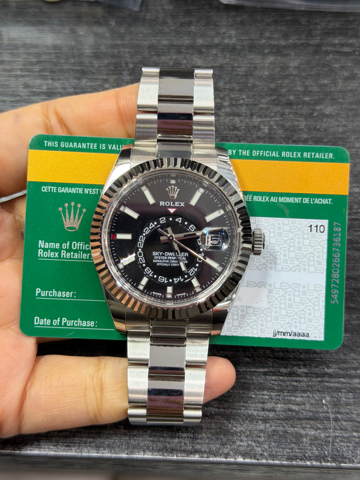 Rolex Skydweller Stainless Steel & White Gold Watch