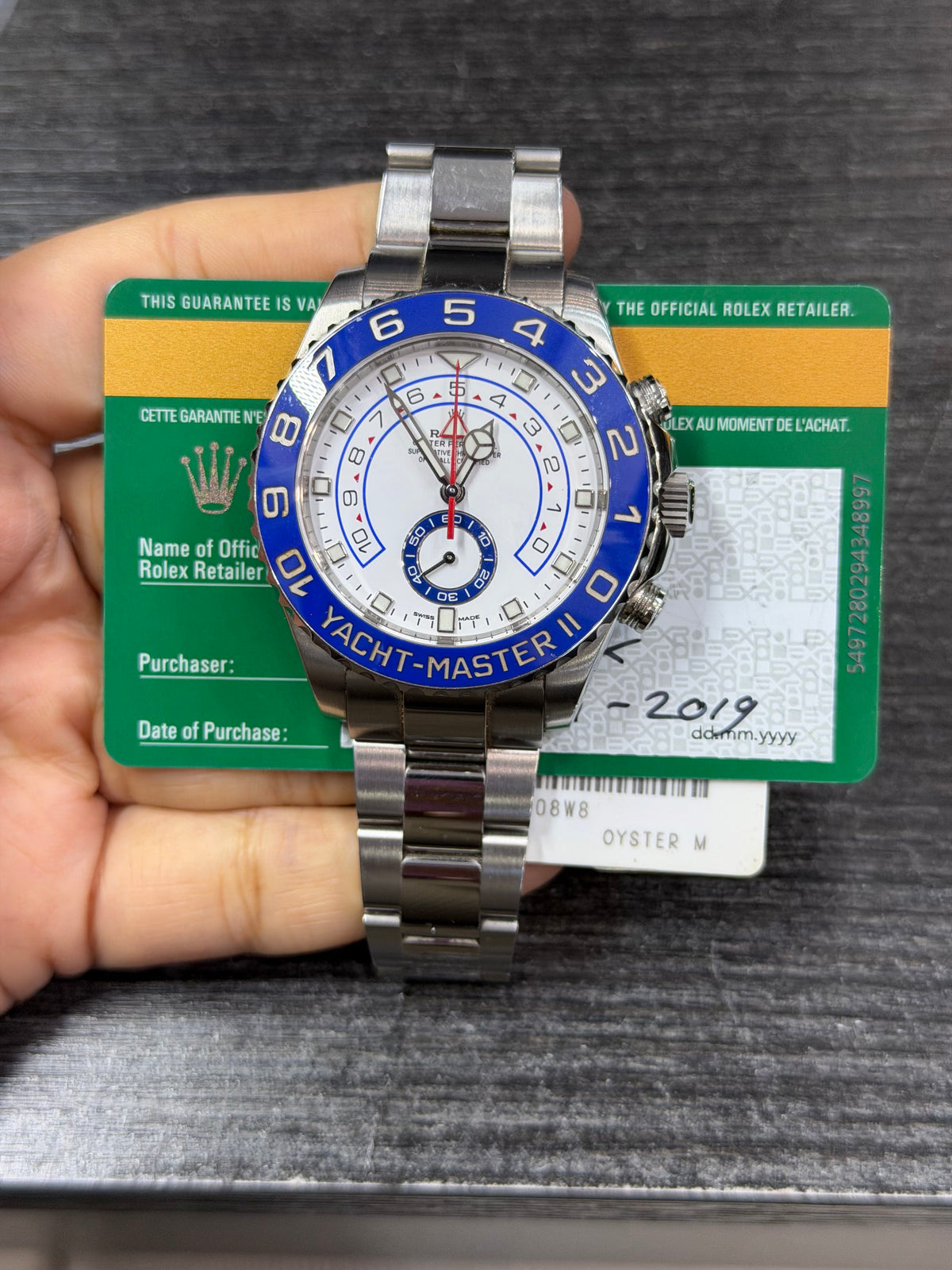 Rolex Yacht-Master Ii Stainless Steel Watch