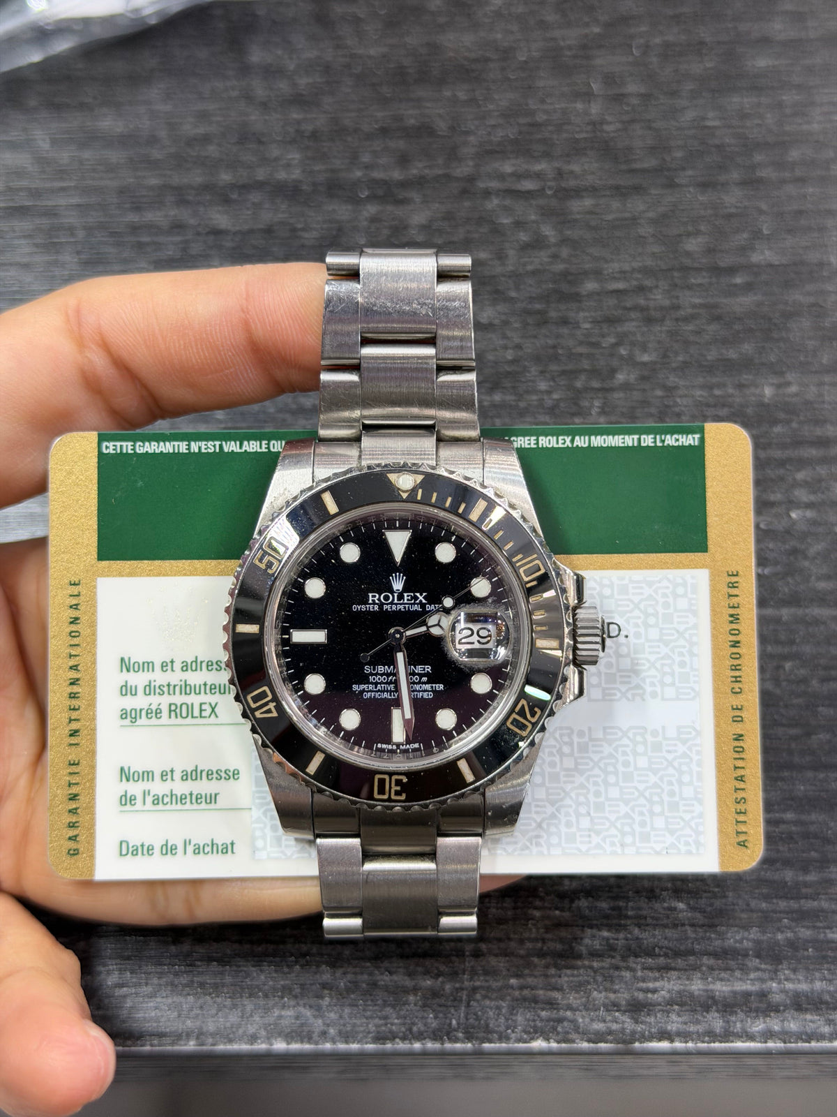 Rolex Submariner Stainless Steel Watch