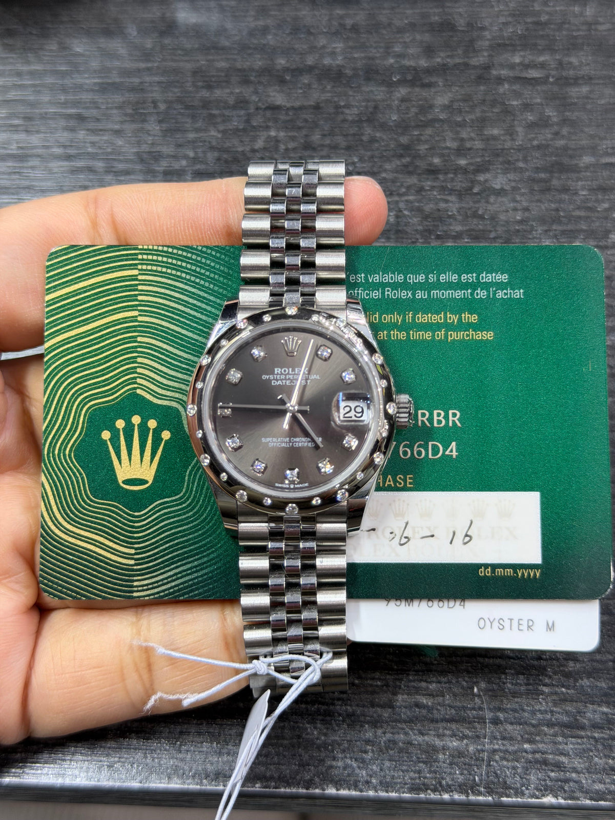 Rolex Datejust 31 Stainless Steel & White Gold Watch
