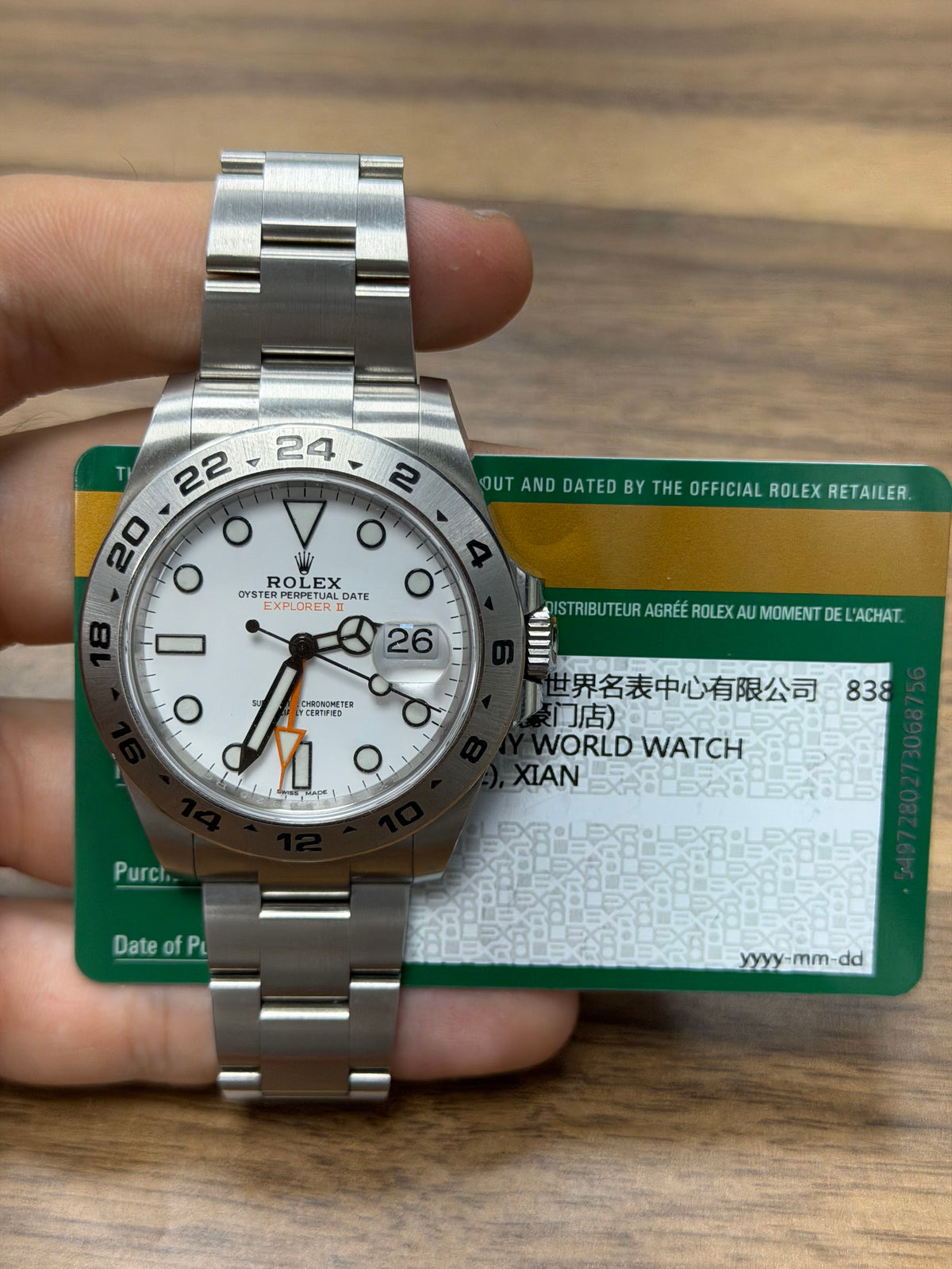 Rolex Explorer Ii Stainless Steel Watch