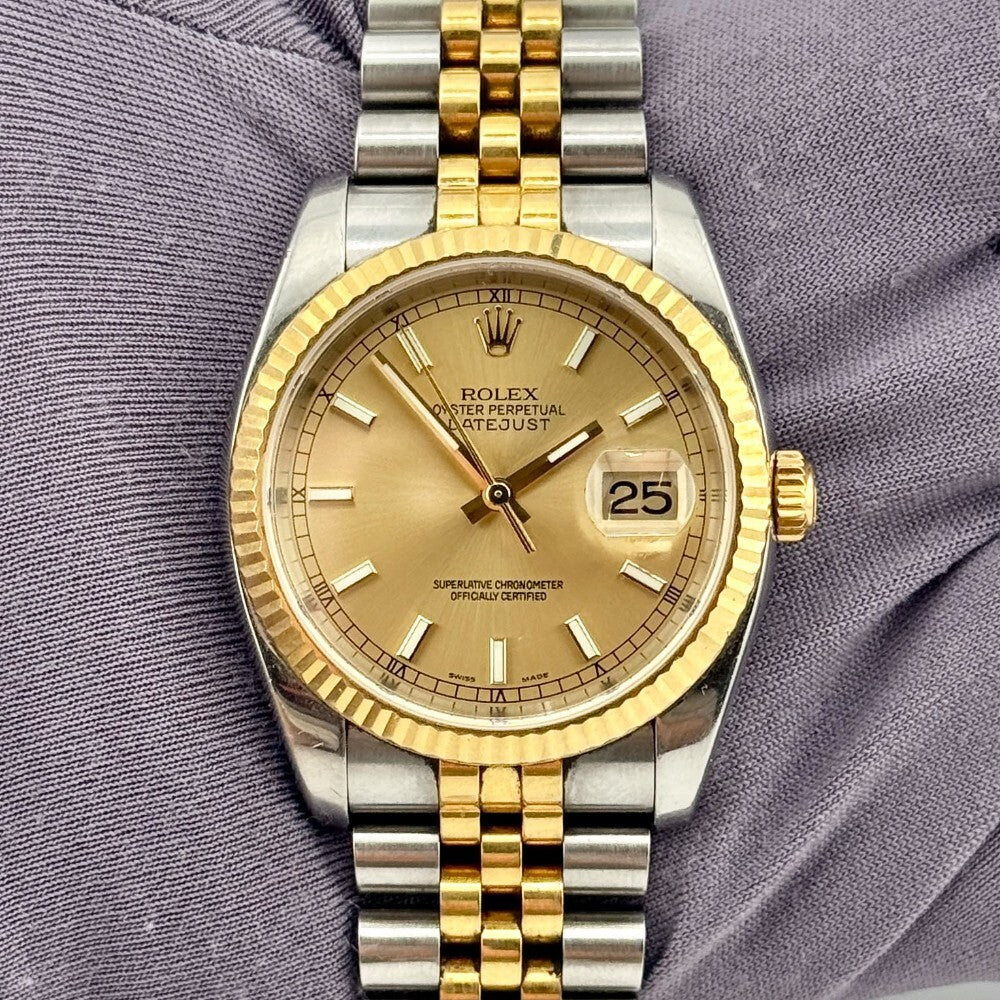 Rolex Datejust 36Mm 116233 Steel And Yellow Gold