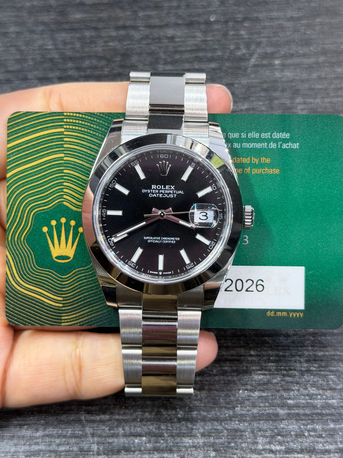 Rolex Datejust 41 Stainless Steel Watch