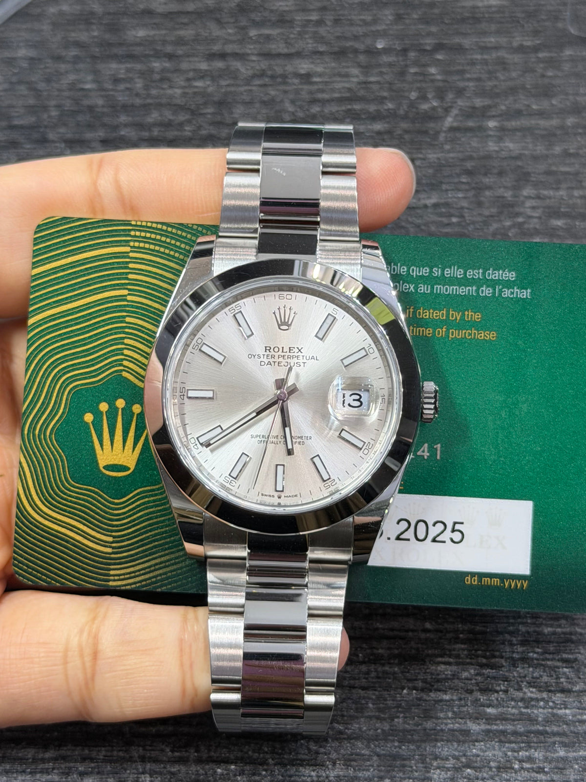 Rolex Datejust 41 Stainless Steel Watch