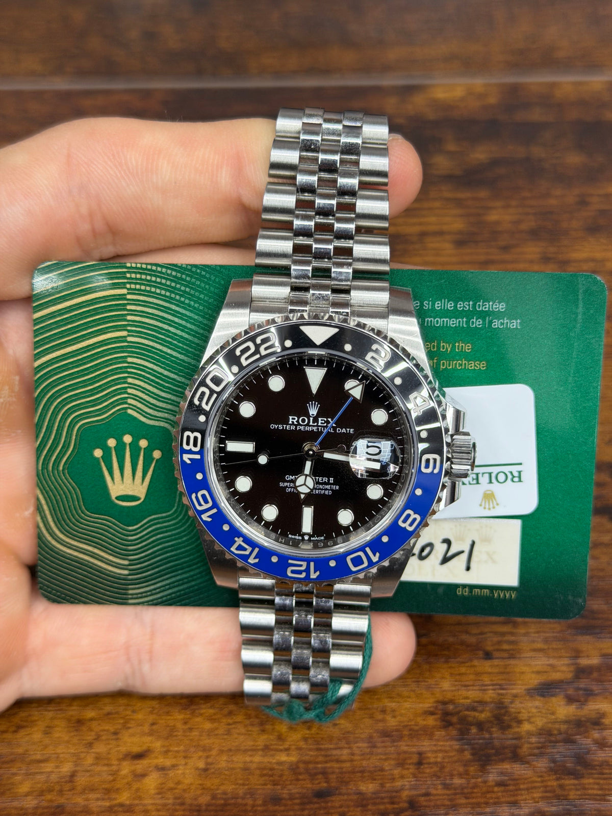 Rolex Gmt-Master Ii Batgirl Stainless Steel Watch