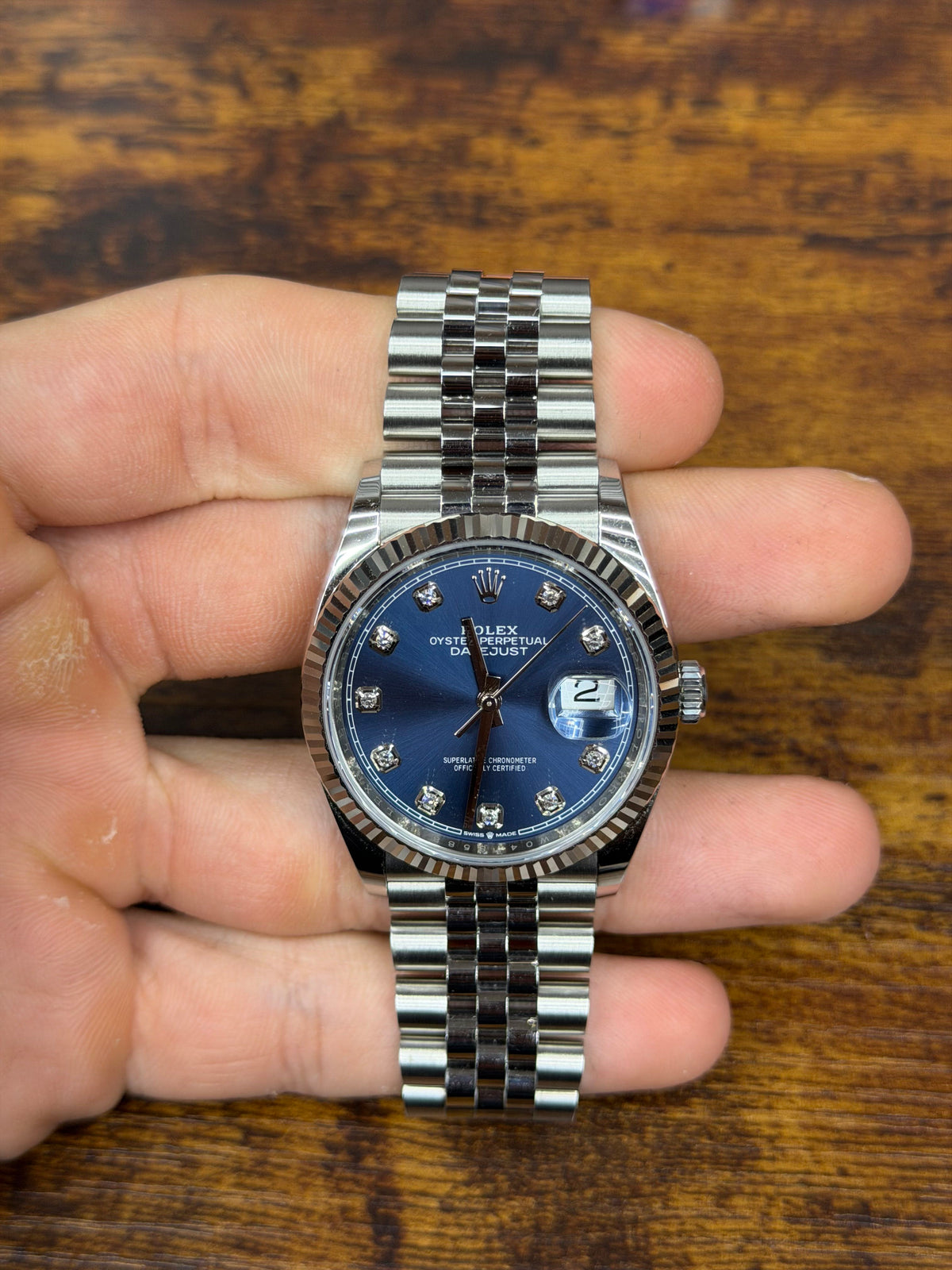 Rolex Datejust 36 Stainless Steel & White Gold Watch