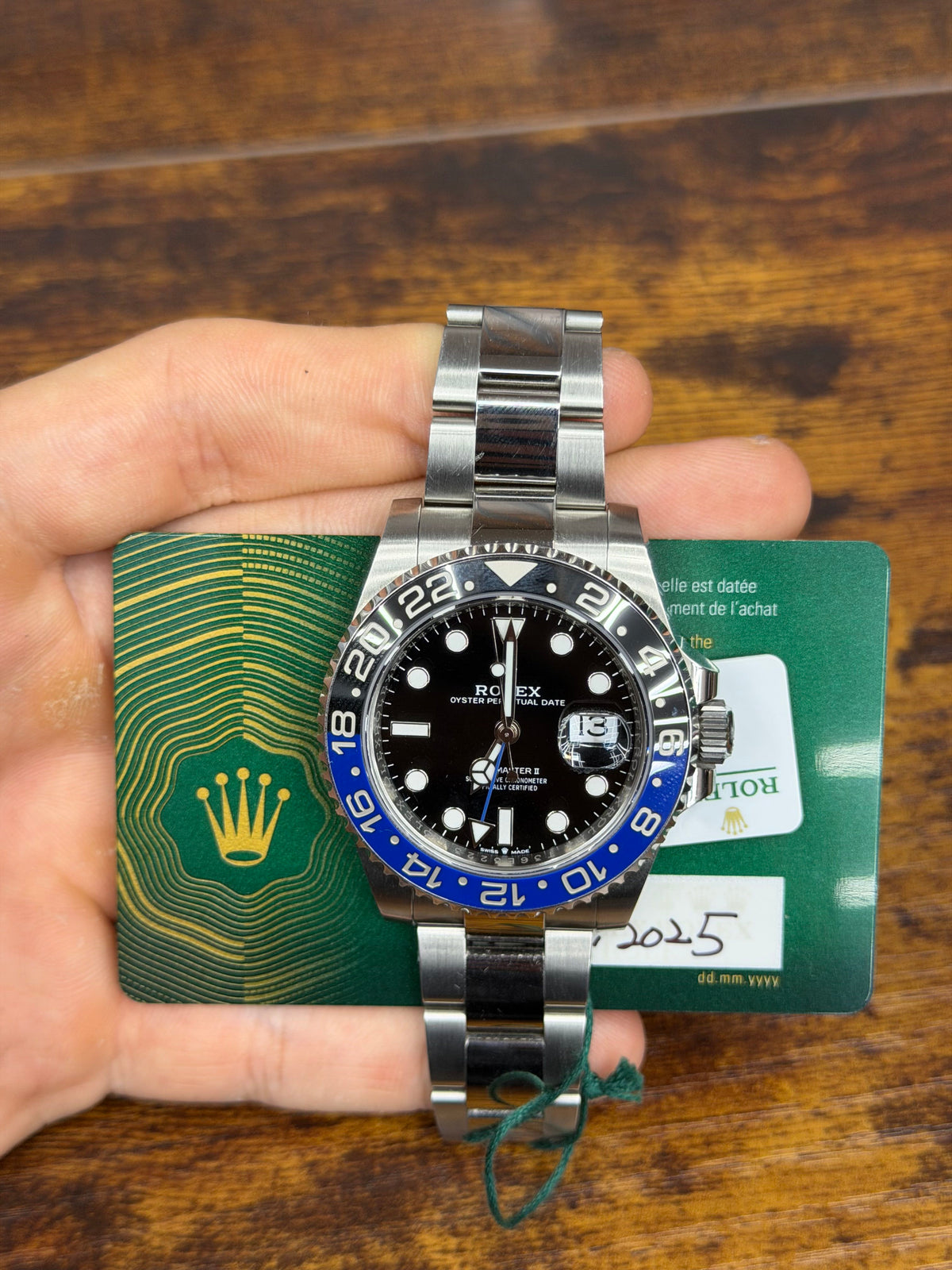 Rolex Gmt-Master Ii Batman Stainless Steel Watch
