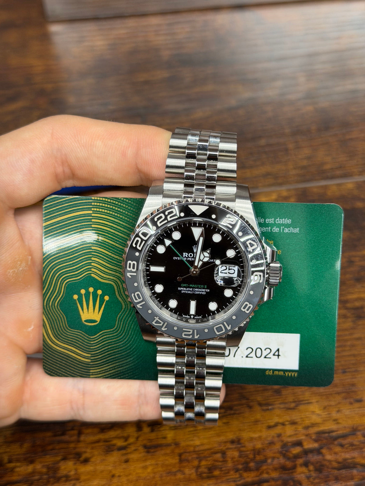 Rolex Gmt-Master Ii Bruce Wayne Stainless Steel Watch