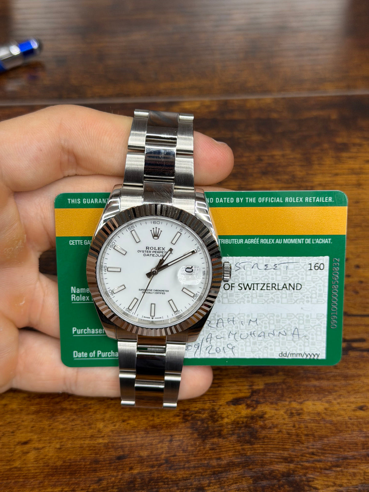 Rolex Datejust 41 Stainless Steel & White Gold Watch