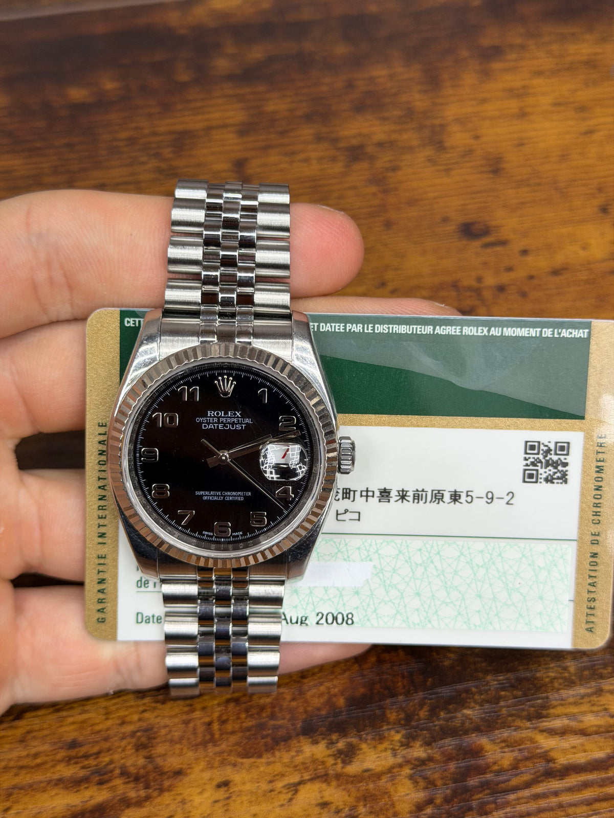 Rolex Datejust 36 Stainless Steel & White Gold Watch