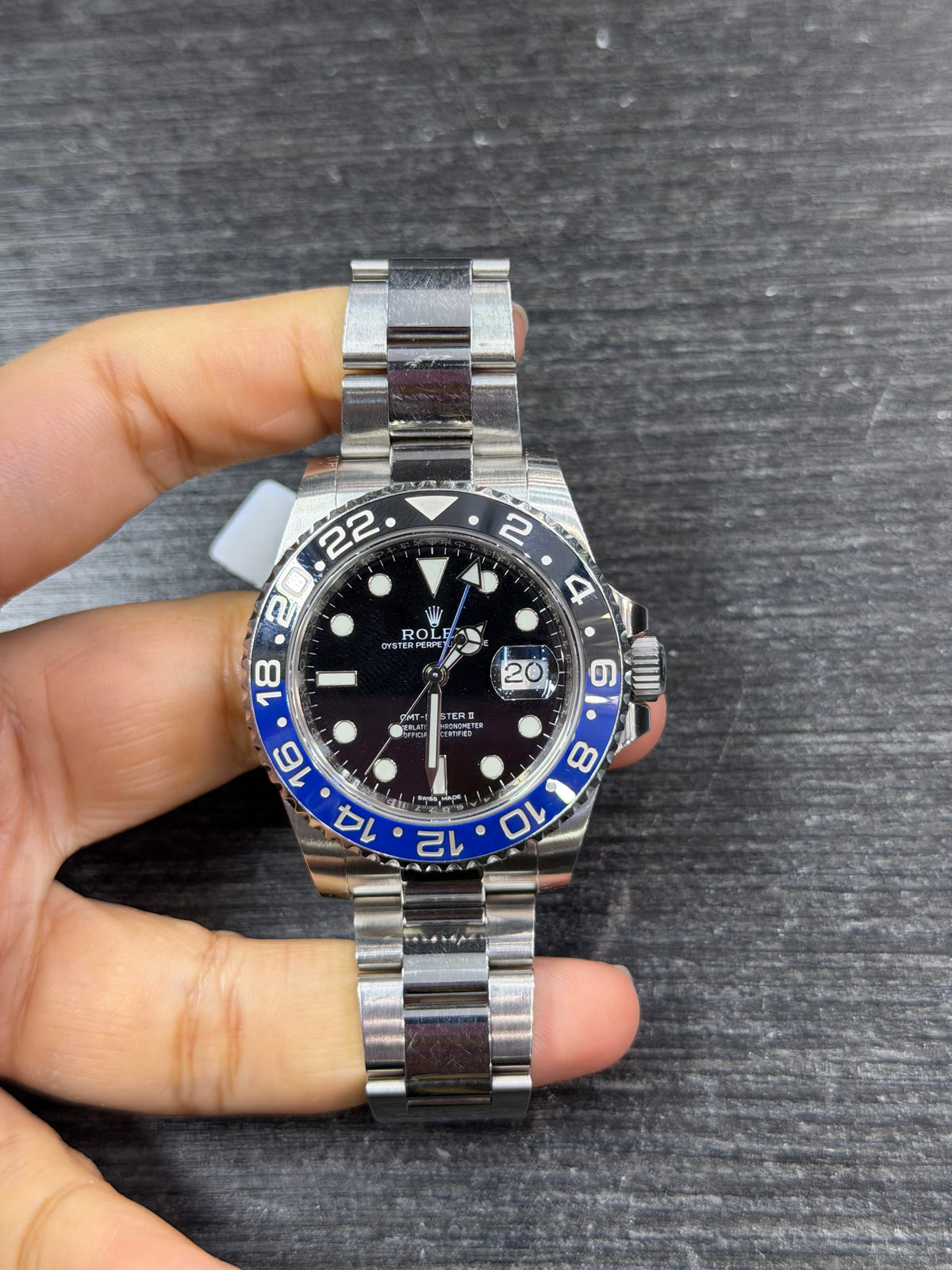 Rolex Gmt-Master Ii 'Batman' Stainless Steel Watch