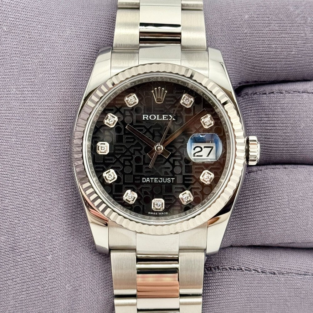 Rolex Datejust 36Mm 116234 Steel And White Gold