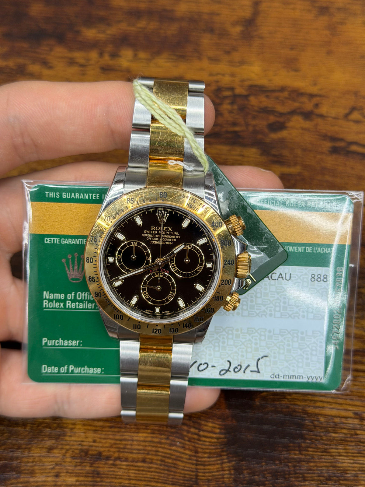 Rolex Daytona Stainless Steel & Yellow Gold Watch