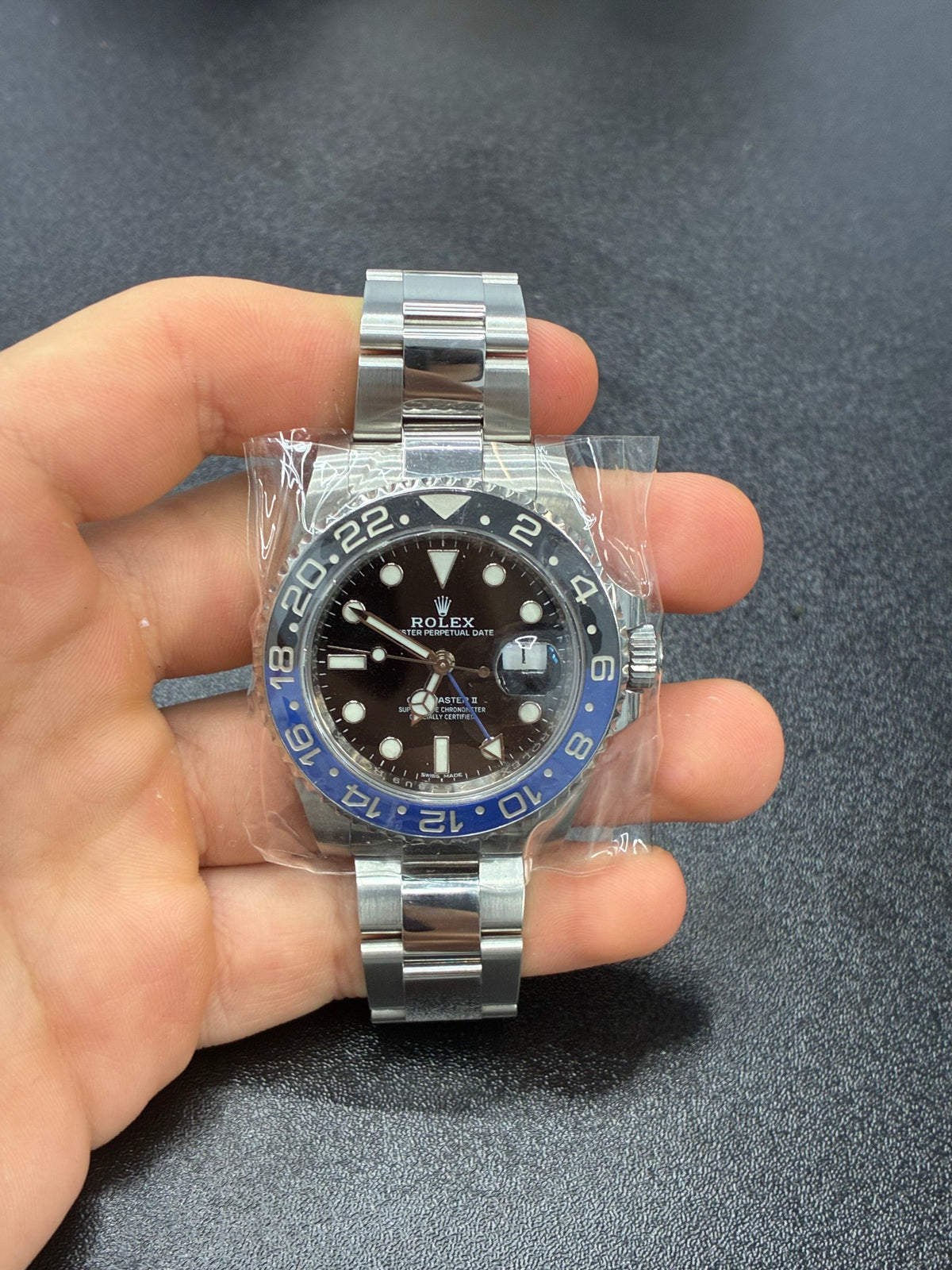 Rolex Gmt-Master Ii 'Batman' Stainless Steel Watch