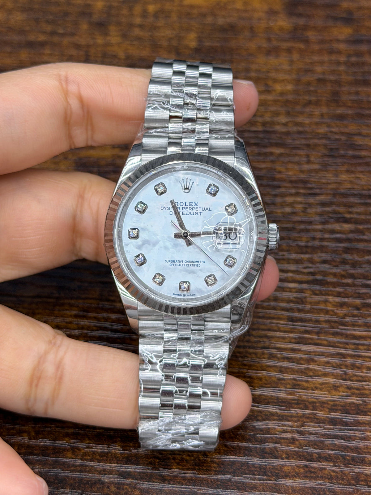 Rolex Datejust 36 Stainless Steel & White Gold Watch