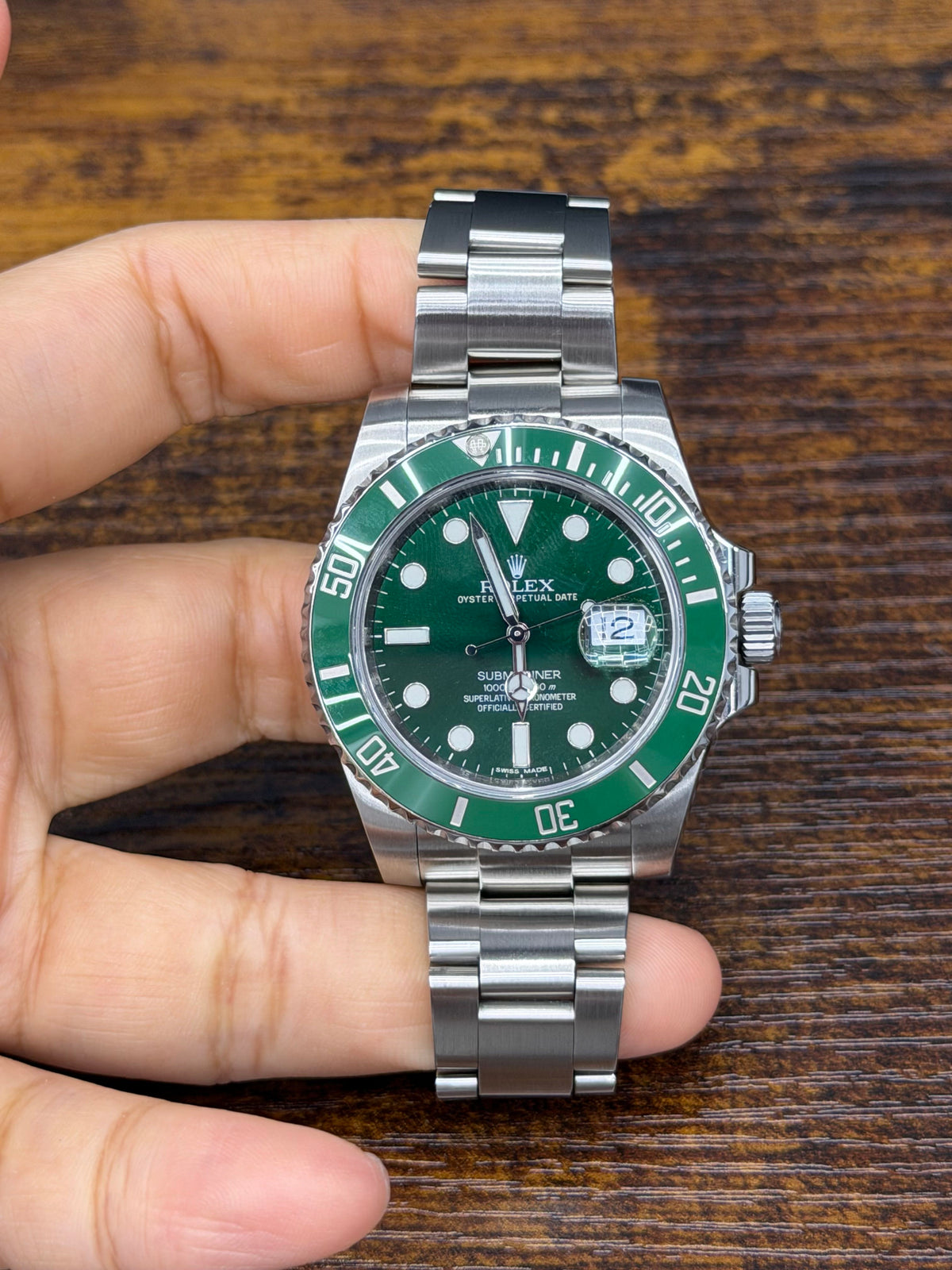 Rolex Submariner Hulk Stainless Steel Watch