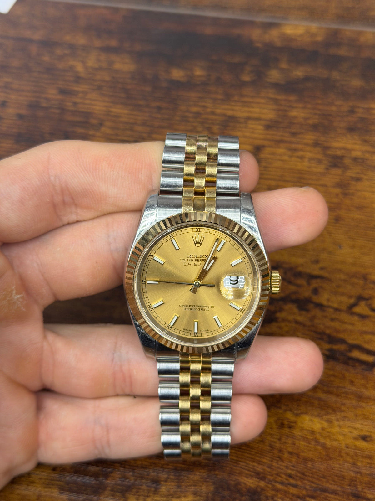 Rolex Datejust 36 Stainless Steel & Yellow Gold Watch
