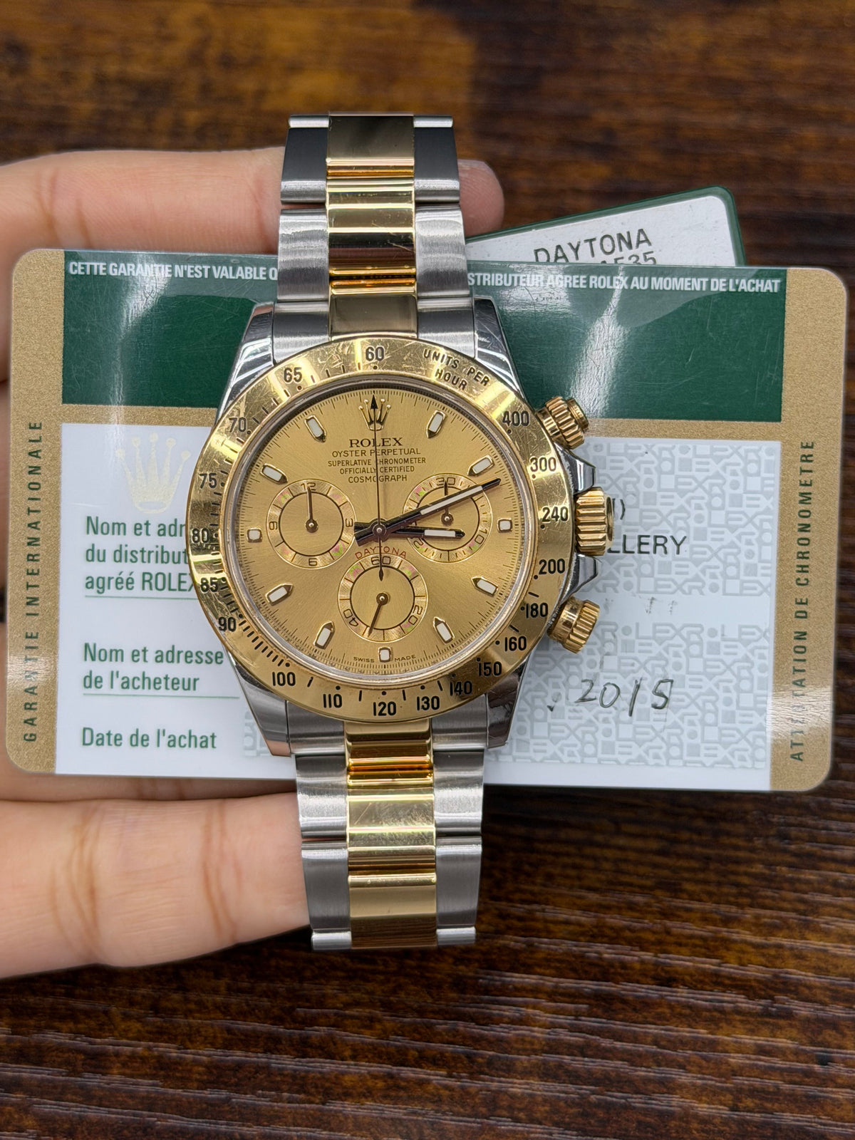 Rolex Daytona Stainless Steel & Yellow Gold Watch