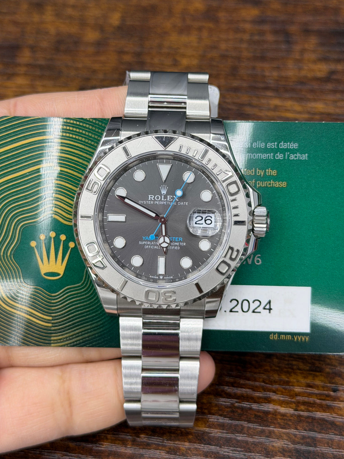 Rolex Yacht-Master Stainless Steel & Platinum Watch