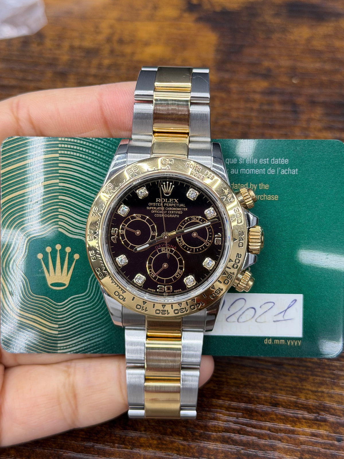 Rolex Daytona Stainless Steel & Yellow Gold Watch