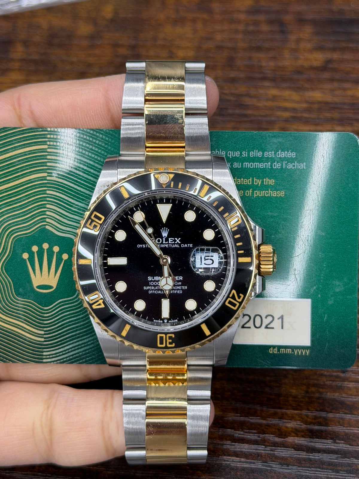 Rolex Submariner Stainless Steel & Yellow Gold Watch