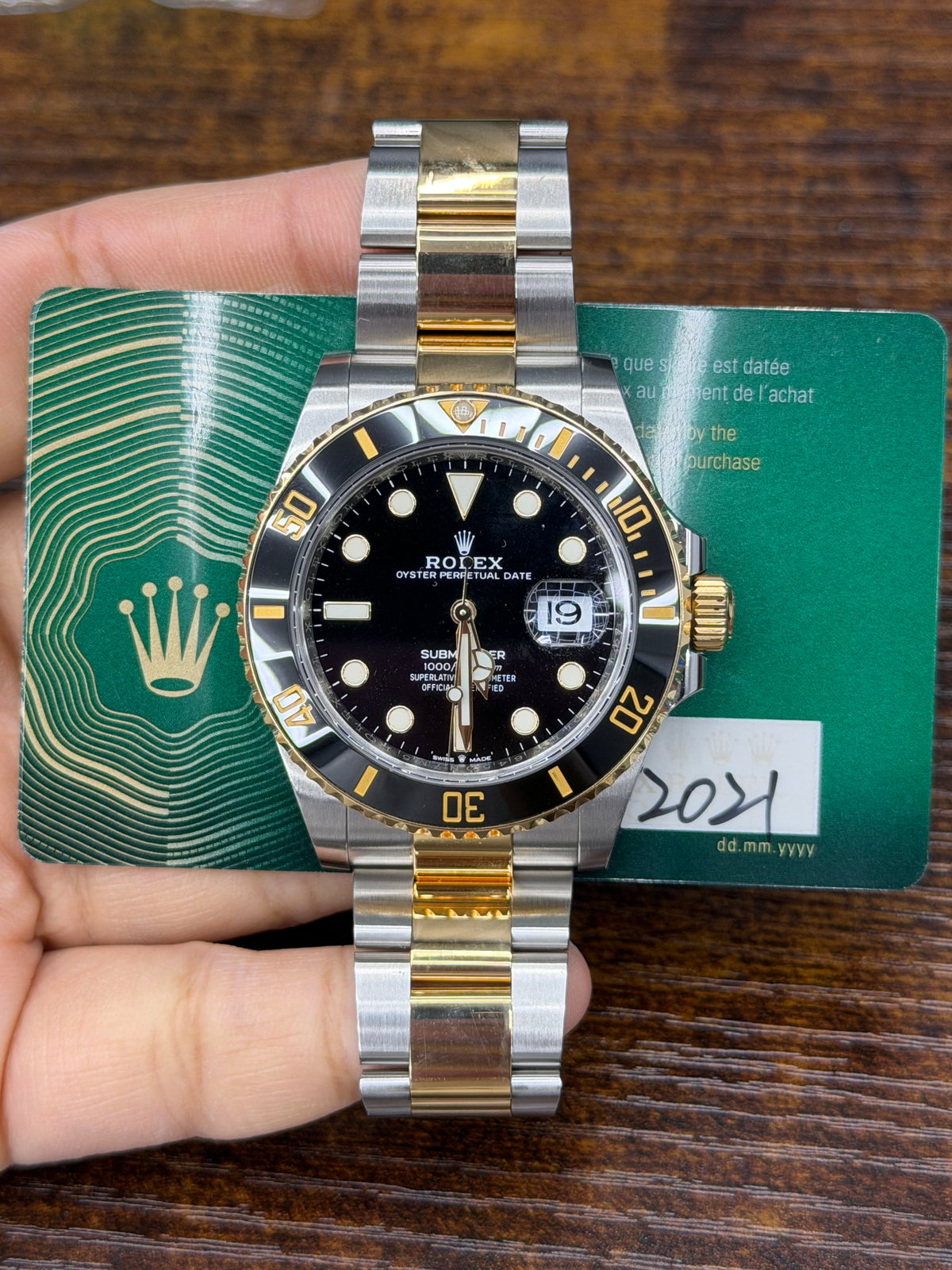 Rolex Submariner Stainless Steel & Yellow Gold Watch