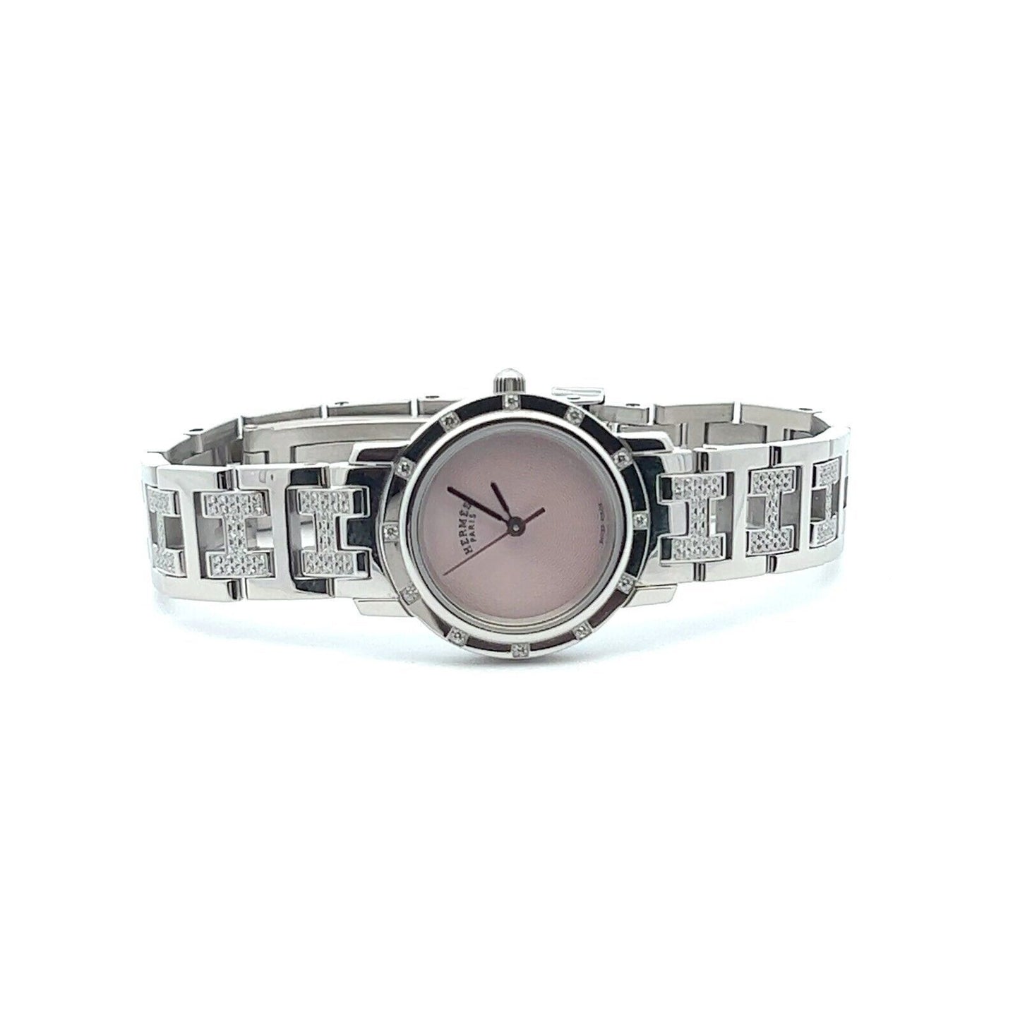 Womens Hermès Clipper Diamond Watch