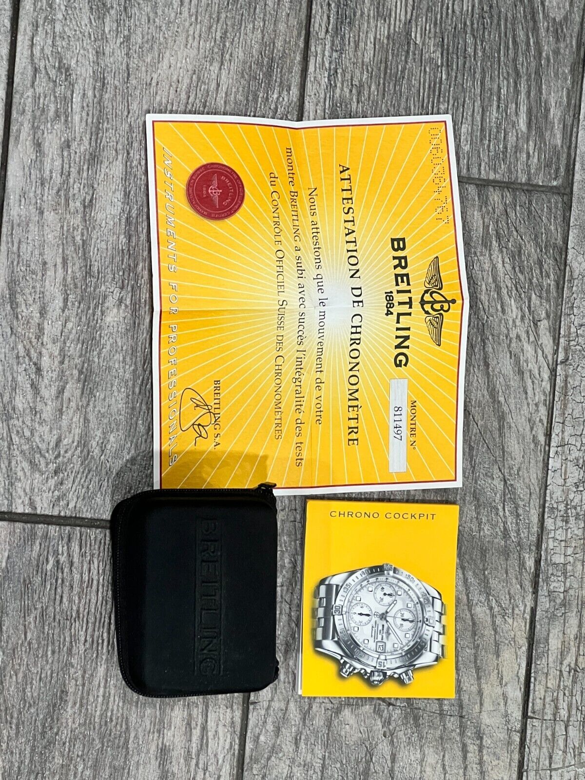 Mens Breitling Chrono Cockpit Watch