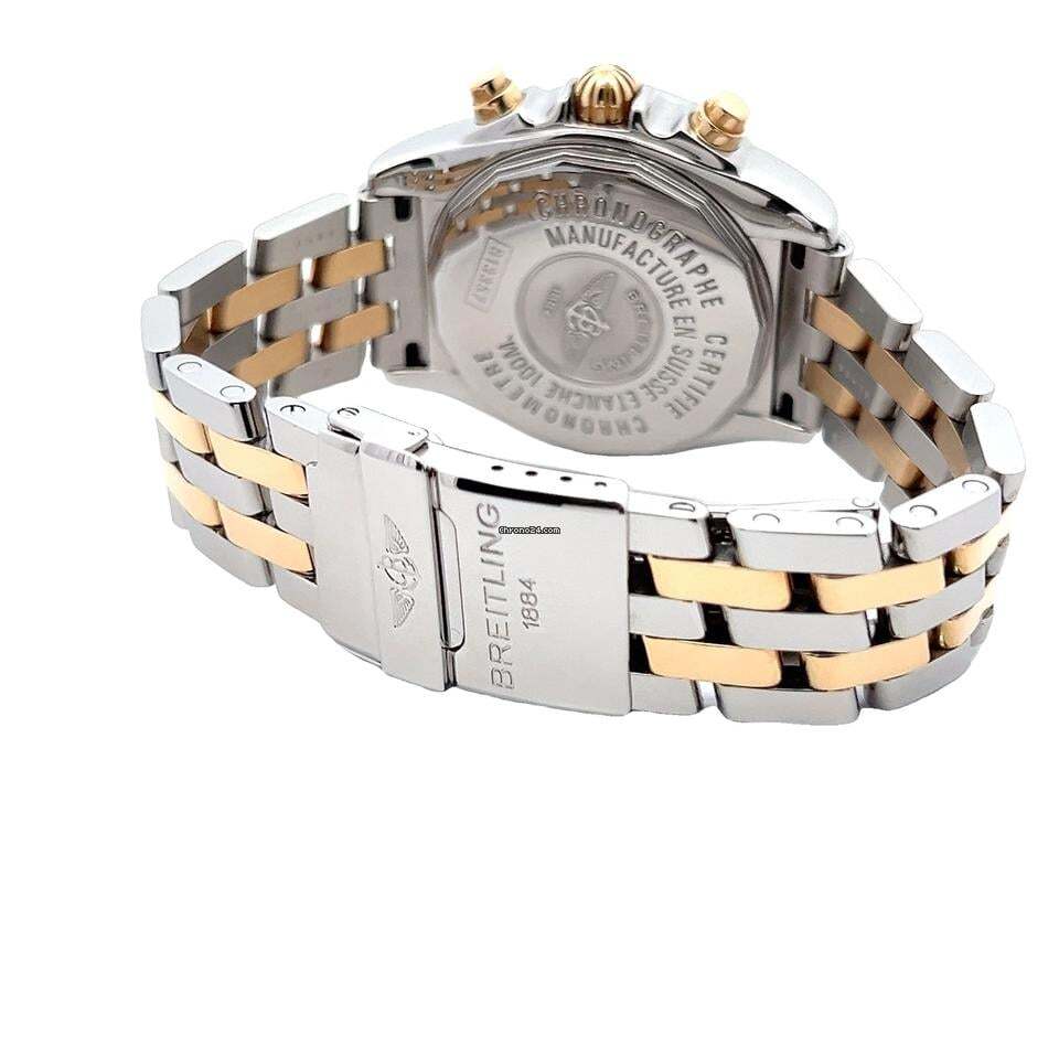 Breitling Chrono Cockpit Automatic Men's Watch Gold/Steel Case With Gold/Steel Strap Authentic Luxury Timepiece