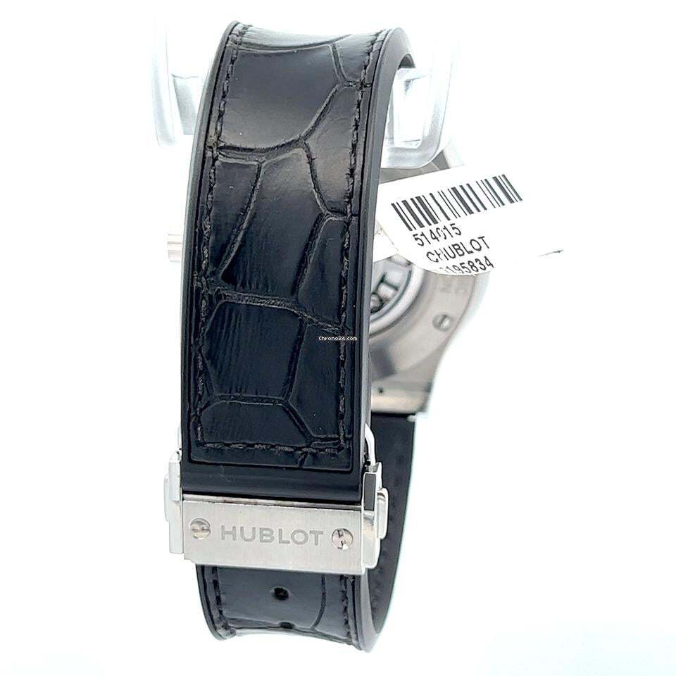 Hublot Classic Fusion Automatic Men's Watch Titanium Case With Crocodile skin Strap Authentic Luxury Timepiece