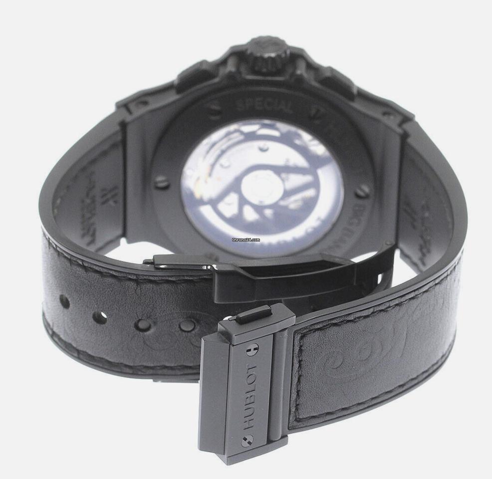 Hublot Big Bang Aero Bang Automatic Men's Watch Ceramic Case With Strap Authentic Luxury Timepiece