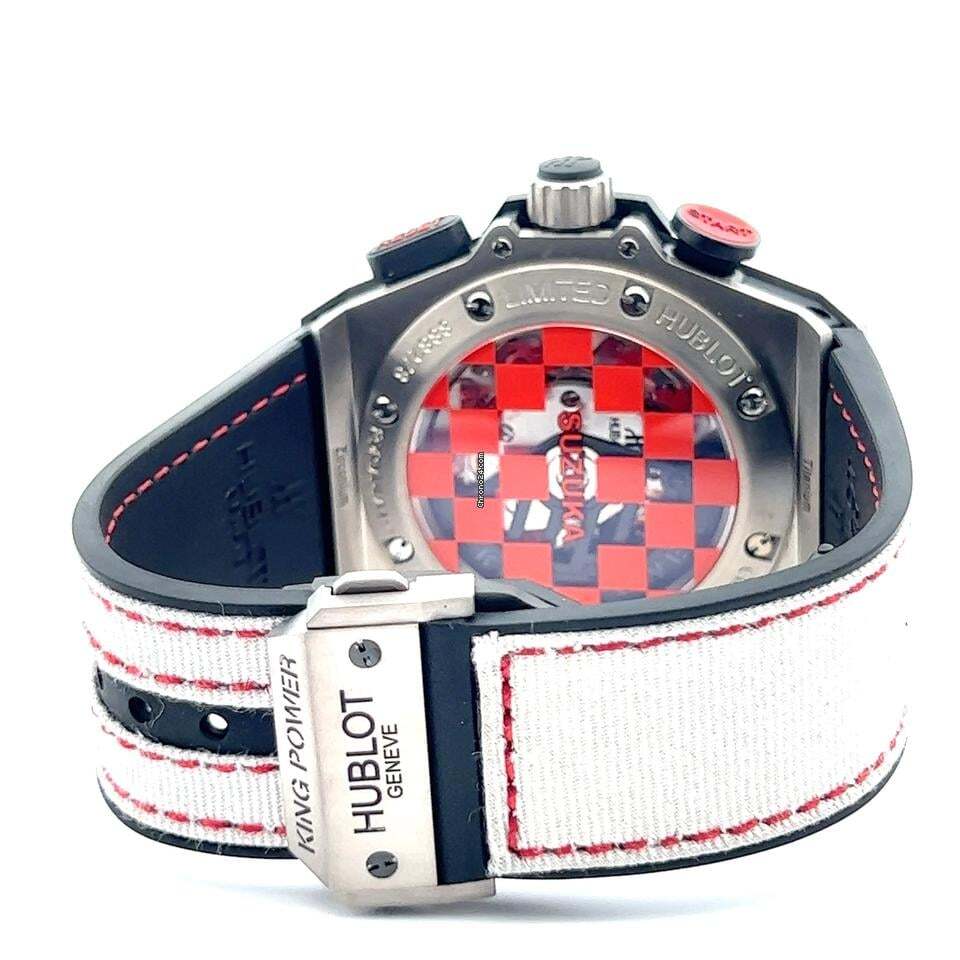 Hublot King Power Automatic Men's Watch Case With Textile Strap Authentic Luxury Timepiece
