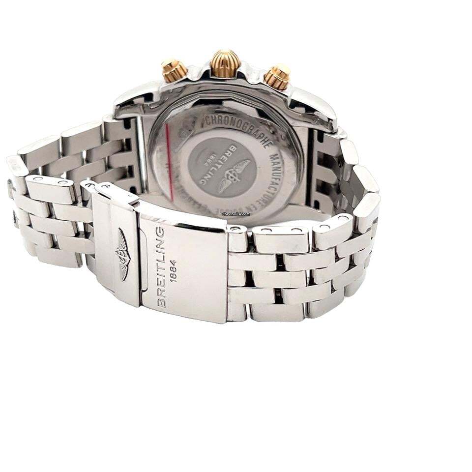 Breitling Chronomat Automatic Men's Watch Gold/With Steel Case and Strap Authentic Luxury Timepiece