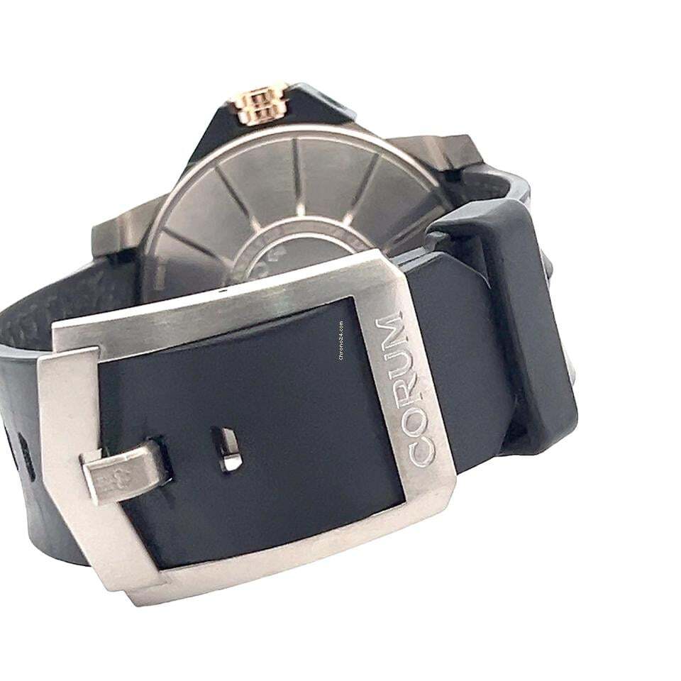 Corum Admiral's Cup Automatic Men's Watch Titanium Case With Rubber Strap Authentic Luxury Timepiece