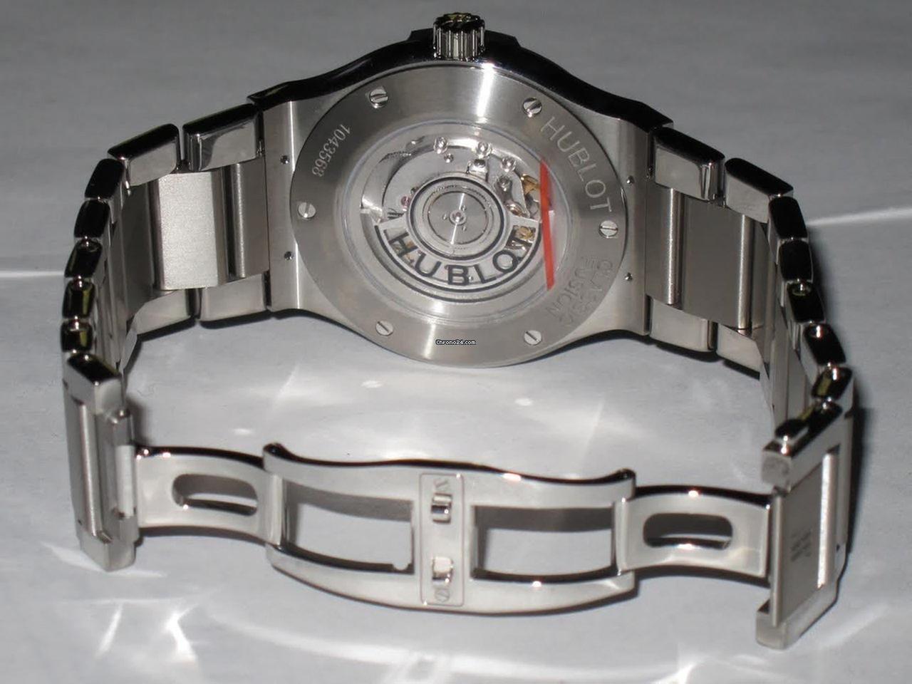 Hublot Classic Fusion Automatic Men's Watch With Steel Case and Strap Authentic Luxury Timepiece