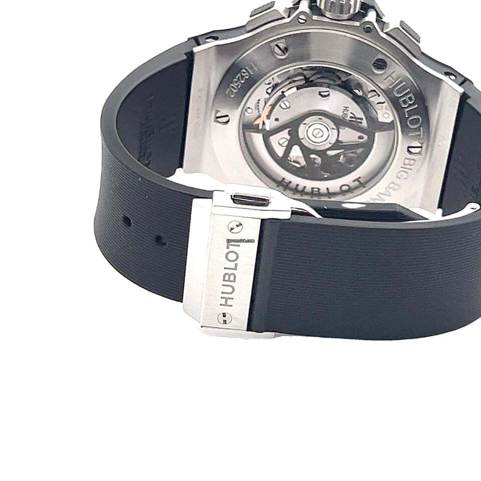 Hublot Big Bang Automatic Men's Watch Steel Case With Rubber Strap Authentic Luxury Timepiece