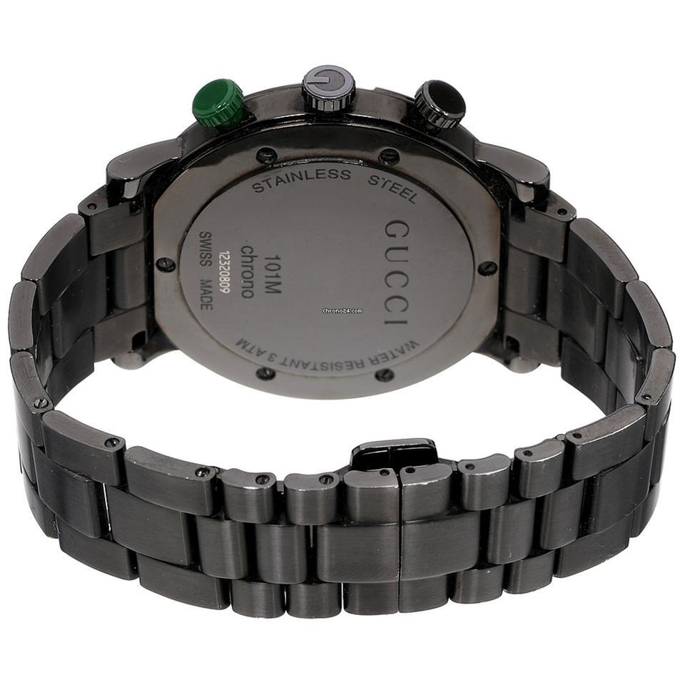 Gucci G-Chrono Quartz Unisex Watch With Steel Case and Strap Authentic Luxury Timepiece